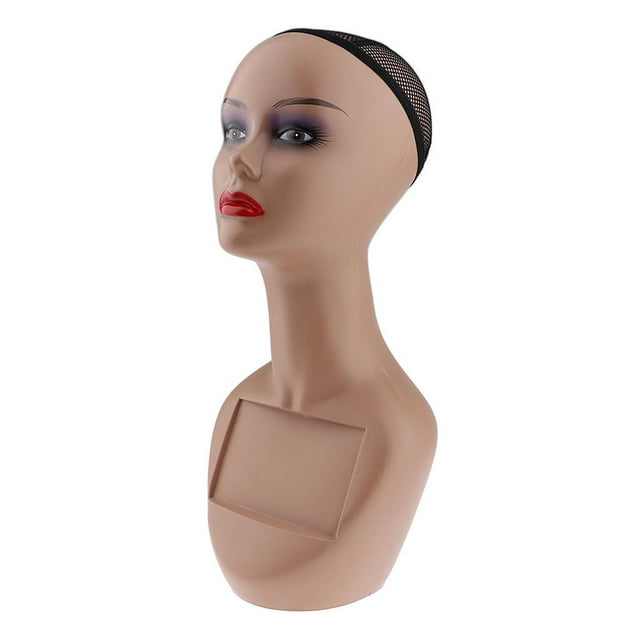 Expositor de plástico para sombreros de tamaño natural de 19'' Labio rojo