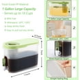 thumbnail image 2 of 1 Gallon Cold Brew Coffee Maker Iced Maker with Ultra Fine Stainless Steel Mesh Filter and Spigot Pitcher & Tea Infuser Lemonade Drink Dispenser Infuser, 2 of 4