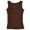 Brown, variant on Bmisegm Womens Tank Tops Casual Ribbed Square Neck Sleeveless Regular Fit Solid Color Regular Vest Womens Tops Beige L