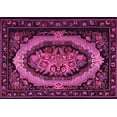 thumbnail image 1 of Ahgly Company Indoor Rectangle Medallion Pink French Area Rugs, 7' x 10', 1 of 4