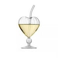 thumbnail image 6 of Elegant Heart Shaped Glasses Clear Barware Goblets for Wedding Party Celebrations and Home Dining Use, 6 of 8