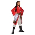 thumbnail image 1 of Mulan Girl's Deluxe Hero Red Costume, 1 of 2