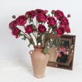 thumbnail image 4 of Burgundy Ranunculus Artificial Flower 5Heads '' Long Stems Silk Ranunculus Fake Buttercup Artificial Flowers for DIY Wedding Bouquets Home Kitchen Decorations (Burgundy), 4 of 4
