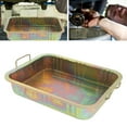 thumbnail image 4 of Oil Drip Tray Pan, Galvanized Oil Drip Tray Pan Professional Metal Drain Container Universal Auto Repair Tool For Vehicle, 4 of 8
