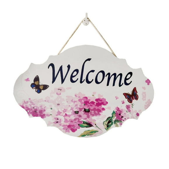 Home Decor Clearance Spring Welcome Family Porch Decoration Number Plate Bedroom Door Ornaments, Purple