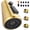 Brushed Gold, variant on Pull Down Kitchen Faucet Head Replacement,3-Function Sink Spray Nozzle with 9 Adapters,Compatible with Moen,American Standard,Delta,Kohler Faucets,Matte Black