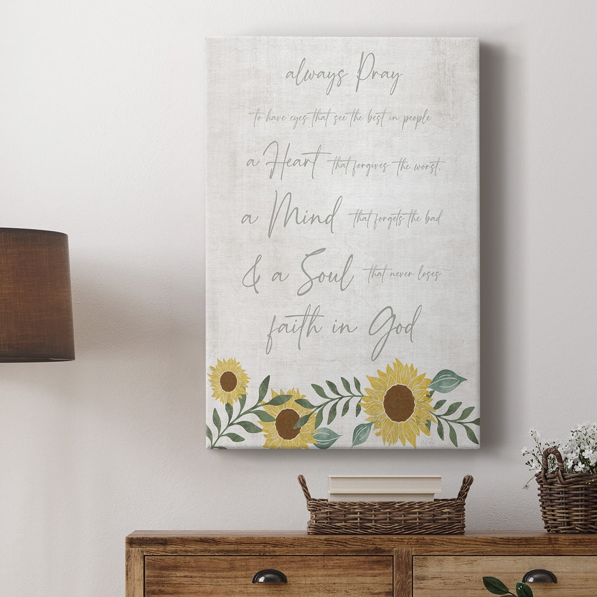 Always Pray Premium Gallery Wrapped Canvas - Ready to Hang