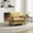 Mustard Yellow, variant on Noble House 3-in-1 Convertible Chenille Sofa Bed Chair, Foldable Sleeper Recliner with 3 Pillows, Light Brown