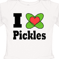 thumbnail image 4 of Inktastic I heart pickles Boys or Girls Long Sleeve Baby Bodysuit, 4 of 5