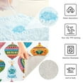 thumbnail image 4 of U-Shaped Toilet Mat Plush Bathroom Rug Mat Non Slip Bathroom Mats Colorful Christmas Ornaments, 4 of 5