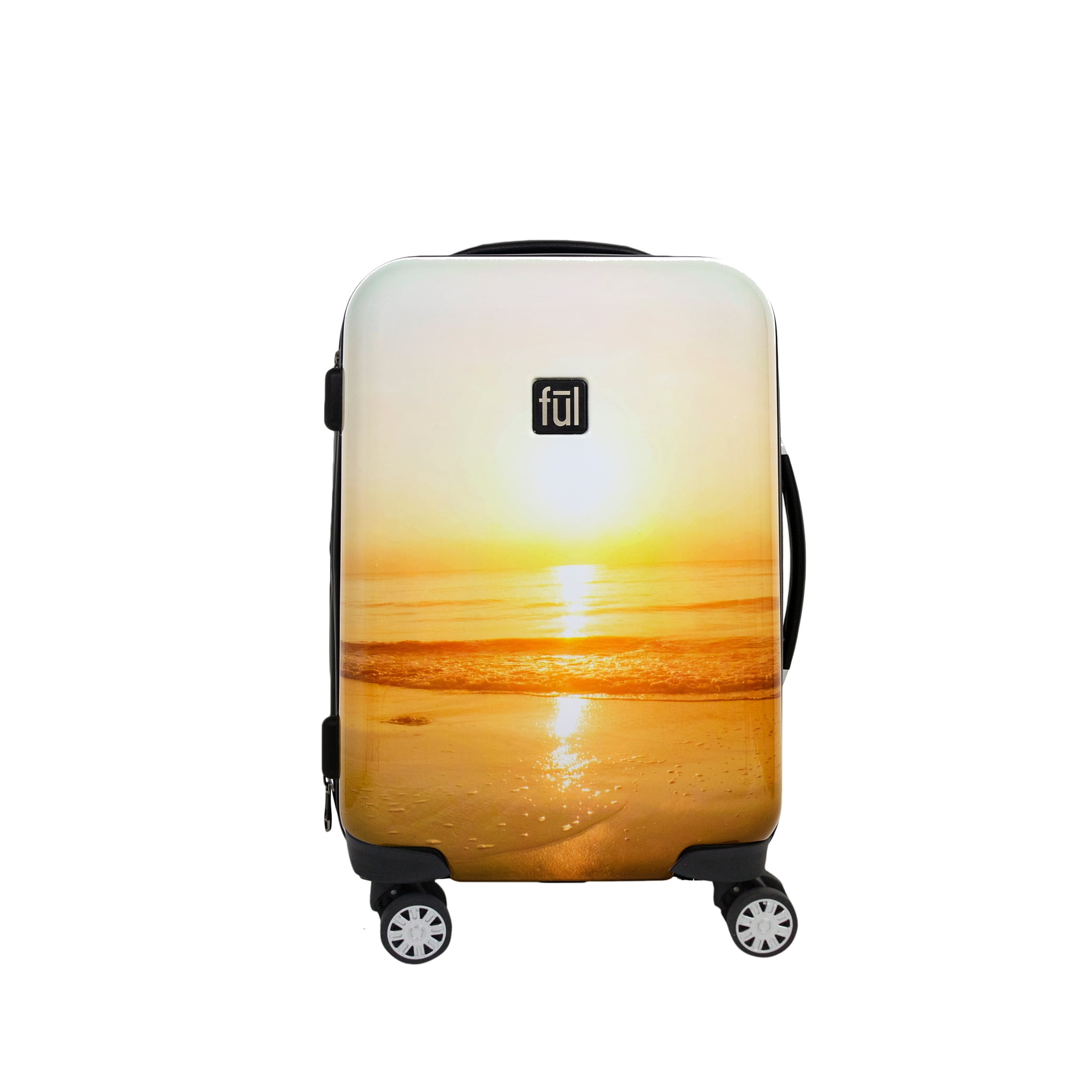 FUL Sunset Photo 21in Hard Sided Rolling Luggage