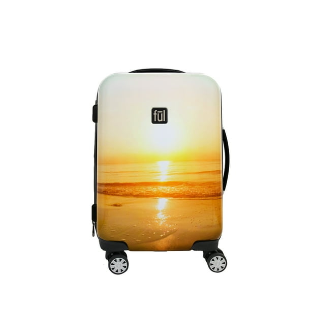 FUL Sunset Photo 21in Hard Sided Rolling Luggage