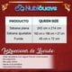 thumbnail image 5 of Sabanas Queen Size Microfibra Amplias Con Relieve Diseño Elegante Nubisuave  Liso Textura Suave, 5 of 6