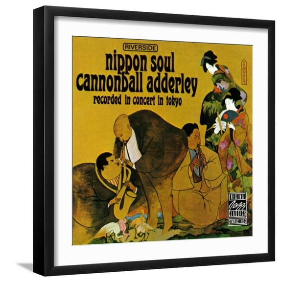 Art.com Cannonball Adderley, Nippon Soul Art Print, Black Frame Wall Art, 21" x 21"