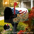 thumbnail image 5 of Labor Day Mailbox Cover Sunflower America USA Flag Floral Mailbox Wrap Magnetic Letterbox Covers Decorating Printing Durable Mailbox Covers Outdoor Decor Standard Size 21x18 Inch, 5 of 6
