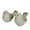 Gray Indoor Outdoor Solid Bird Animals S/2 12"W, 8"H, variant on DecMode 8" Indoor Outdoor Bird Garden Sculpture (2 Pack)