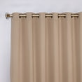 thumbnail image 2 of Bkue Nile Mills Modern, Classic Solid Semi Blackout Curtains, Set of 2, 70" x 120", Smoked Ash, 2 of 11