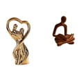 thumbnail image 1 of Estatua de pareja,Figura de pareja,arte moderno,artesanía,regalo de boda,Escultura de pareja para decoración de San Valentín,Figura de pensador abstracto,Estatua de pensador, 1 of 8