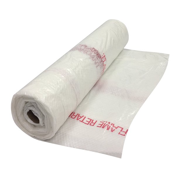 String Reinforced Flame Retardant Poly Sheeting 20' x 100' 6 Mil