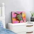 thumbnail image 3 of Yiluyinqing Turtle Colorful Shell Wave Art Modern Canvas Prints, Ready To Hang Home Wall Decorations 20x16in, 3 of 6