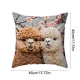 thumbnail image 3 of Cute Quadruped Patterns Cushion Cover Soft Throw Pillowcase Removable And Washable Pillowcase For Sofa And Chair Ideal Choice For Summer Sofa And Bedroom Decor, 3 of 6