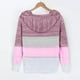 thumbnail image 5 of Moda mujer cuello redondo manga larga otoño camiseta impresión blusa con capucha Tops Fridja fksj750, 5 of 6