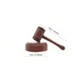 thumbnail image 3 of DefiDgd 3pcs Wooden Gavel and Sound Block Set,Decorative Gift Set for Lawyers Judges,Courtrooms Offices Home Ornament,Mock Gavel Trials Meetings Auctions Supplies, 3 of 4