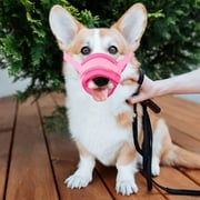Dog Muzzle Anti Biting, with Comfortable Mesh Soft Fabric and Adjustable Strap, Suitable for Small, Medium Dogs