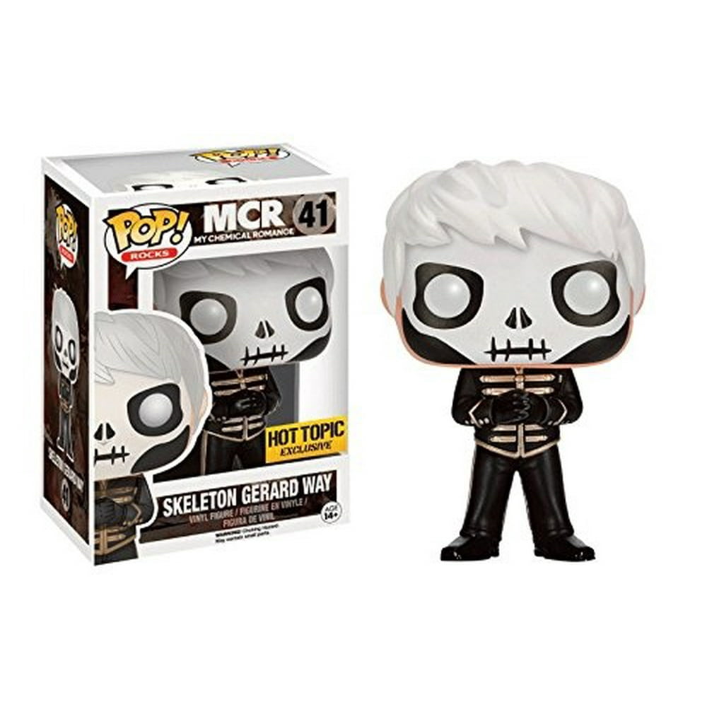 Funko Pop Rocks MCR Skeleton Gerard Way Hot Topic Exclusive - Walmart.com - Walmart.com