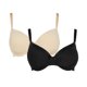 thumbnail image 1 of Gorgeous - Sujetador T-Shirt Mate para Mujer - Pack de 2 (Negro, Nude), 1 of 2