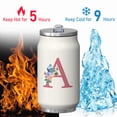 thumbnail image 4 of 12 Oz Beige Coffee Travel Mug for Mom with Lid, Double Wall Vacuum Reusable Stainless Steel Water Bottle Leak Proof Insulated Hot Cold Coffee Cup Gift for Mothers Day(1pcs), 4 of 5