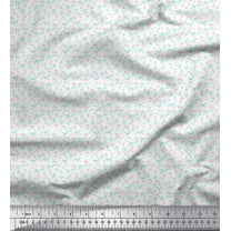Soimoi Cotton Duck Fabric Paper Craft Geometric Shirting Print Fabric by The Yard 42 Inch Wide