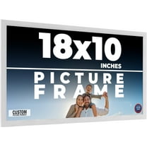 18x10 Frame White Real Wood Picture Frame Width 0.75 inches | Interior Frame Depth 0.5 inches |