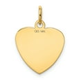 thumbnail image 3 of Charms Collection 14k Etched .027 Gauge Engravable Heart Disc Charm, 3 of 3