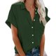 thumbnail image 1 of Camisetas de Corta con Cuello en V Verde Oscuro S, 1 of 4