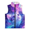 thumbnail image 4 of Pzuqiu Cat Kids Sleeveless Vests 9-10 Versatile Full Zip Fall Winter Warm Outerwear With Pockets Stretchy Casual Fall Outfits Fashion Clothing Wind Proof Soft for Daily Life, 4 of 7