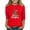 #01Vermilion, variant on Drmagiyhm Girls Fashion 3/4 Sleeve Shirts Size 10-12 Casual Xmas Tree Print Stretchy Cute 3/4 Sleeve Tshirts Girl Fashion Crewneck Snowflake Blouse Red 11-12 Years