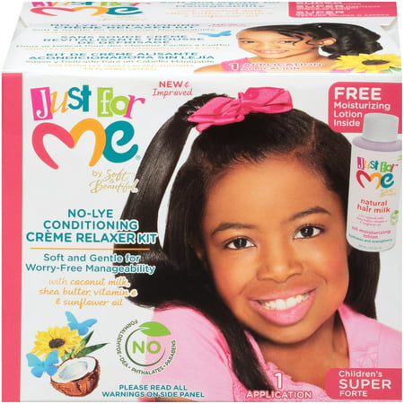 Just for Me Children's Super No-Lye Conditioning Creme Relaxer Kit 11 pc (Best Box Relaxer 2019)