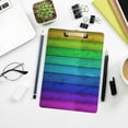 thumbnail image 7 of FMSHPON Vintage Rainbow Wooden Clipboard Hardboard Wood Nursing Clip Board and Pull for Standard A4 Letter 13x9 inches, 7 of 7