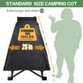 thumbnail image 4 of Slsy Folding Camping Cots for Adults, 75"x28" Heavy Duty Sleeping Cots with Mattress & Carry Bag, Portable Travel Camp Cots for Home, Office, Outdoor, 4 of 14