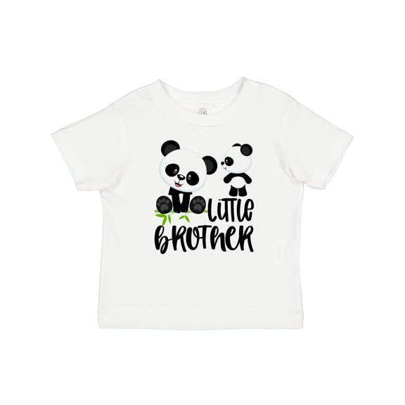 Inktastic Little Brother Panda Boys Baby T-Shirt