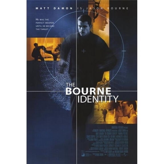 The Bourne Identity Movie Poster Print - 27 x 40
