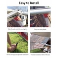 thumbnail image 7 of 4th of July RV Awning Sun Shade Screen 9'X7' Majestic Bald Eagle Mesh Sunscreen Patriotic American Flag Awning Shade Screen with Zipper UV Blocker Completed Kits for RV Motorhome Camper, 7 of 7