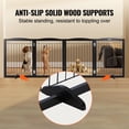 thumbnail image 4 of Puerta para mascotas VEVOR, independiente, de madera, 81 cm de alto x 244 cm de ancho, 4 paneles, 4 of 9