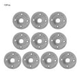 thumbnail image 1 of 10PCS DN15 1/2in 4-Holes Flange Base Floor Flange Aluminum Alloy Threaded Shelf Fixing Base Pipe Fittings, 1 of 10