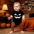 thumbnail image 2 of Halloween Print Bodysuit For Baby Boys With Cute Design – Snaps Knit Romper For Everyday Comfort And Easy Changes, 2 of 5