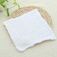 thumbnail image 5 of Toallas de baño de muselina para bebé, paquete de 10 unidades de algodón absorbente suave y reutilizable, 5 of 5