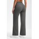 thumbnail image 2 of Pantalones de yoga Libin, pierna ancha, 29 cm de cintura alta para mujer, color gris oscuro, 2 of 7