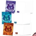 thumbnail image 4 of The Best Card Company 20 Assorted Blank Note Cards Box Set 4 x 5.12 Inch with Envelopes (10 Designs, 2 Each) Dragon Initials M AM10316OCB-B2x10, 4 of 6
