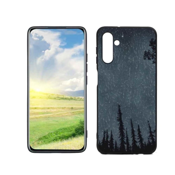 Starry-Night-Forest-Sky-301 Phone Case, Degined for Samsung Galaxy A13 5G Case Men Women, Flexible Silicone Shockproof Case for Samsung Galaxy A13 5G